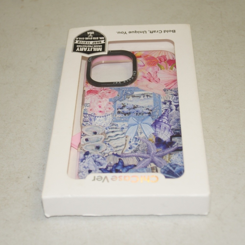 ChiCaseVer iPhone 16 Case Coastal Floral Starfish‎ Military Grade Drop Tested